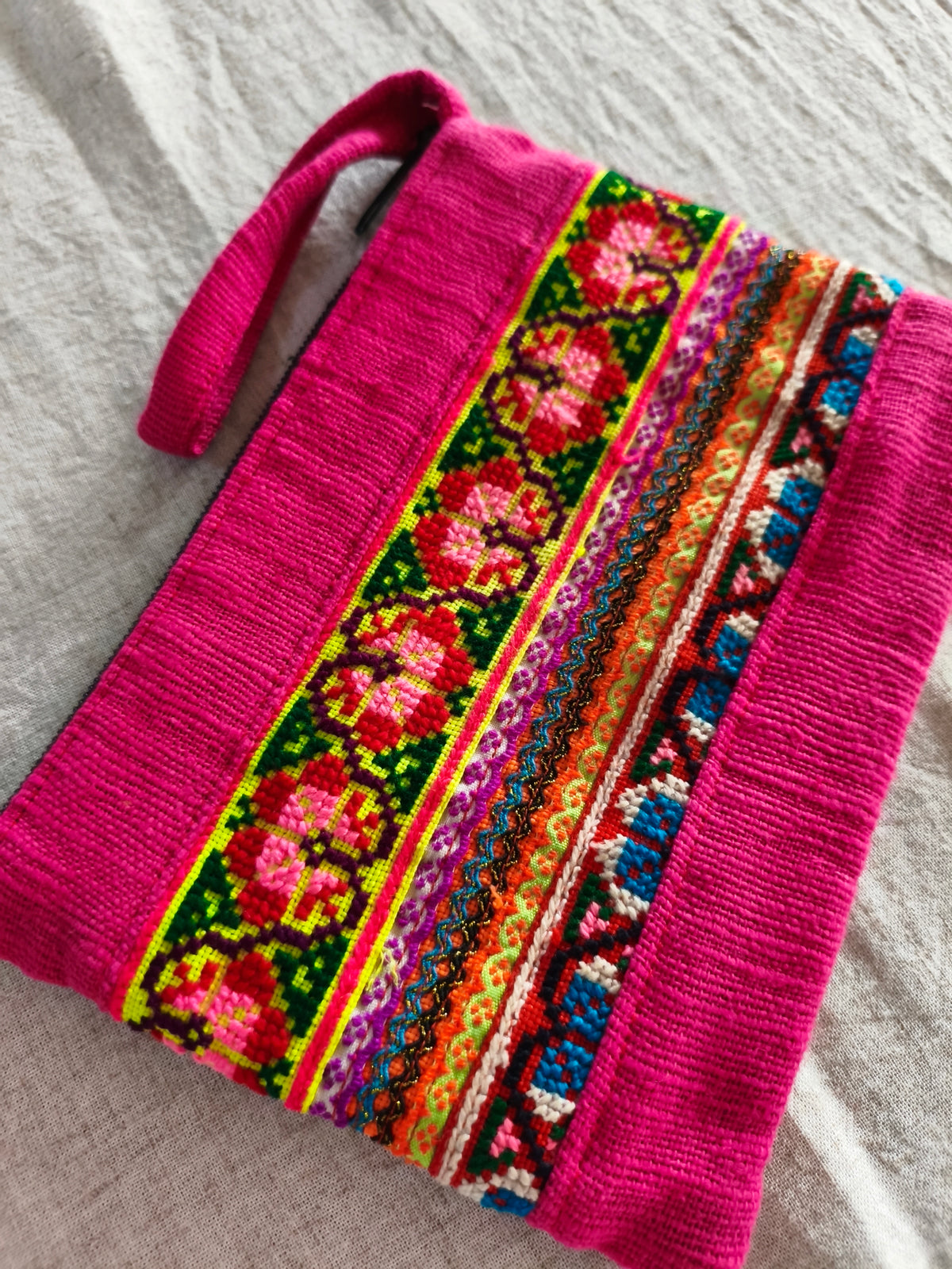 AMBIKA - Colorful Embroidered Ethnic Clutch Bag - Size M