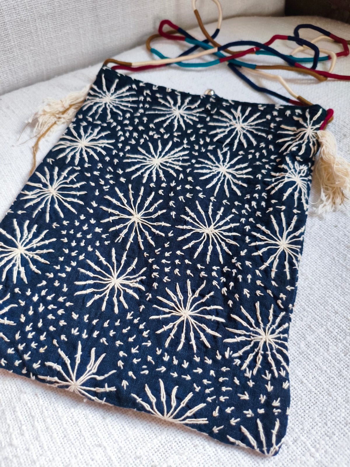 BIG STAR - Elegant Embroided Bag - Unique Handcraft - Hmong Thaïland