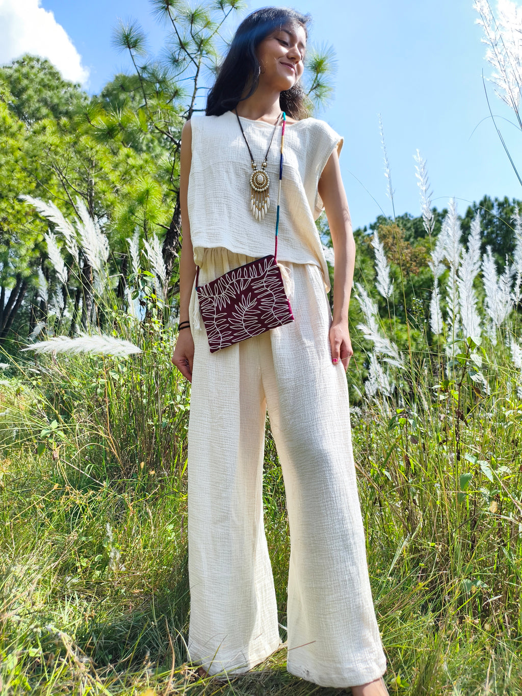 BOTANIC - Finest Embroidered Bag - Hmong Thailand