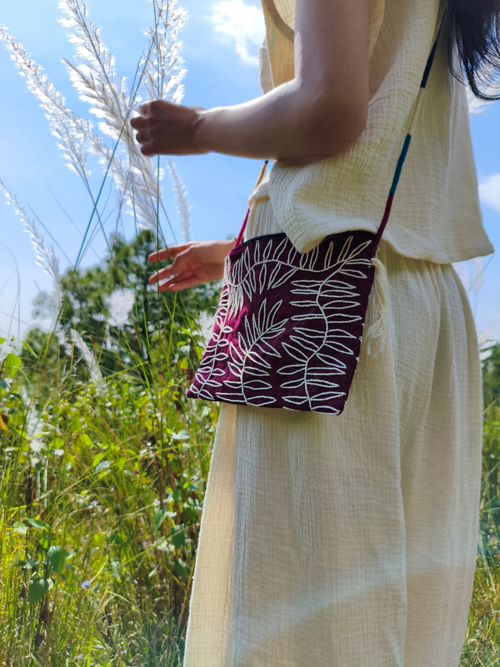 BOTANIC - Finest Embroidered Bag - Hmong Thailand
