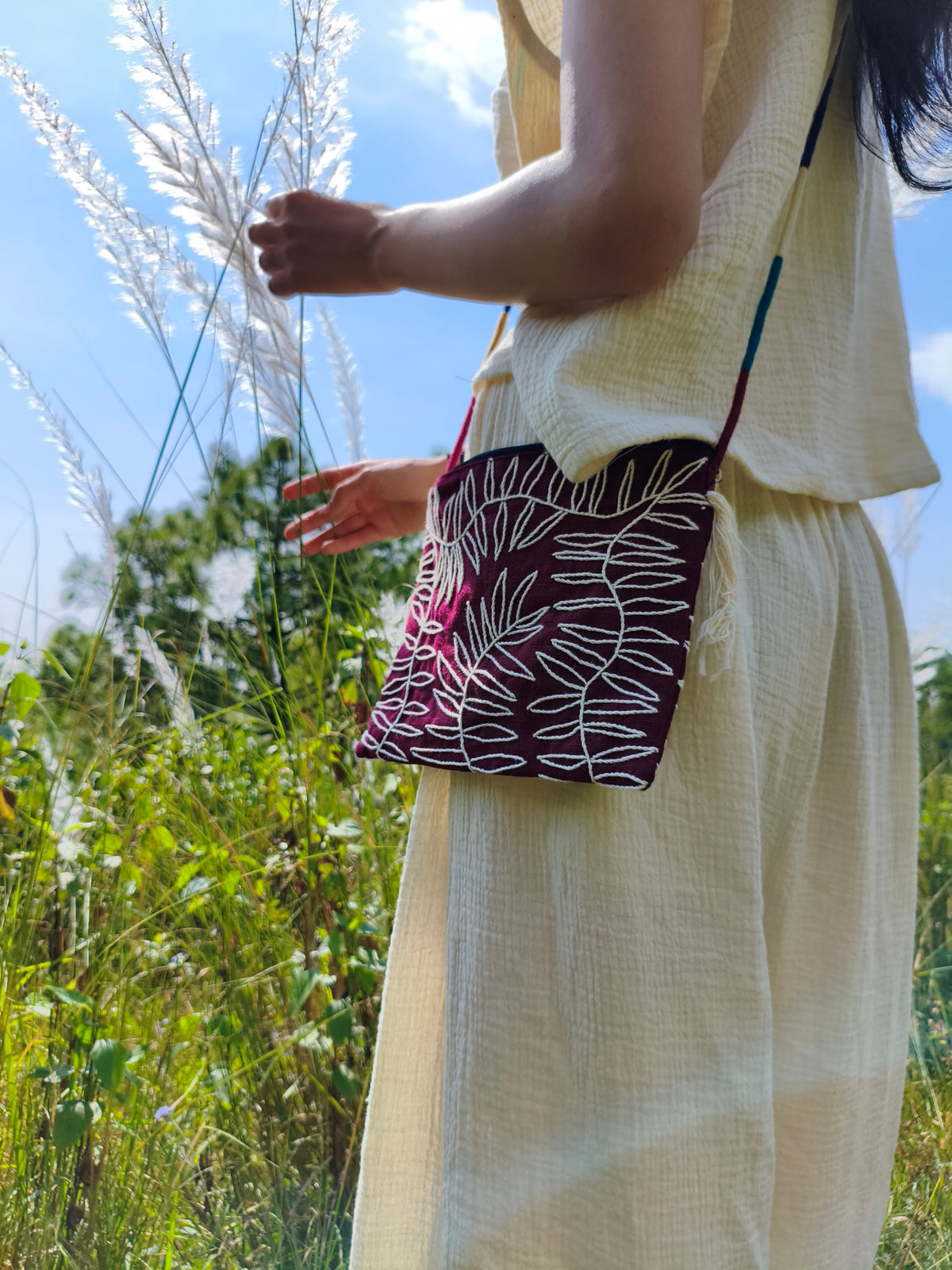 BOTANIC - Finest Embroidered Bag - Hmong Thailand