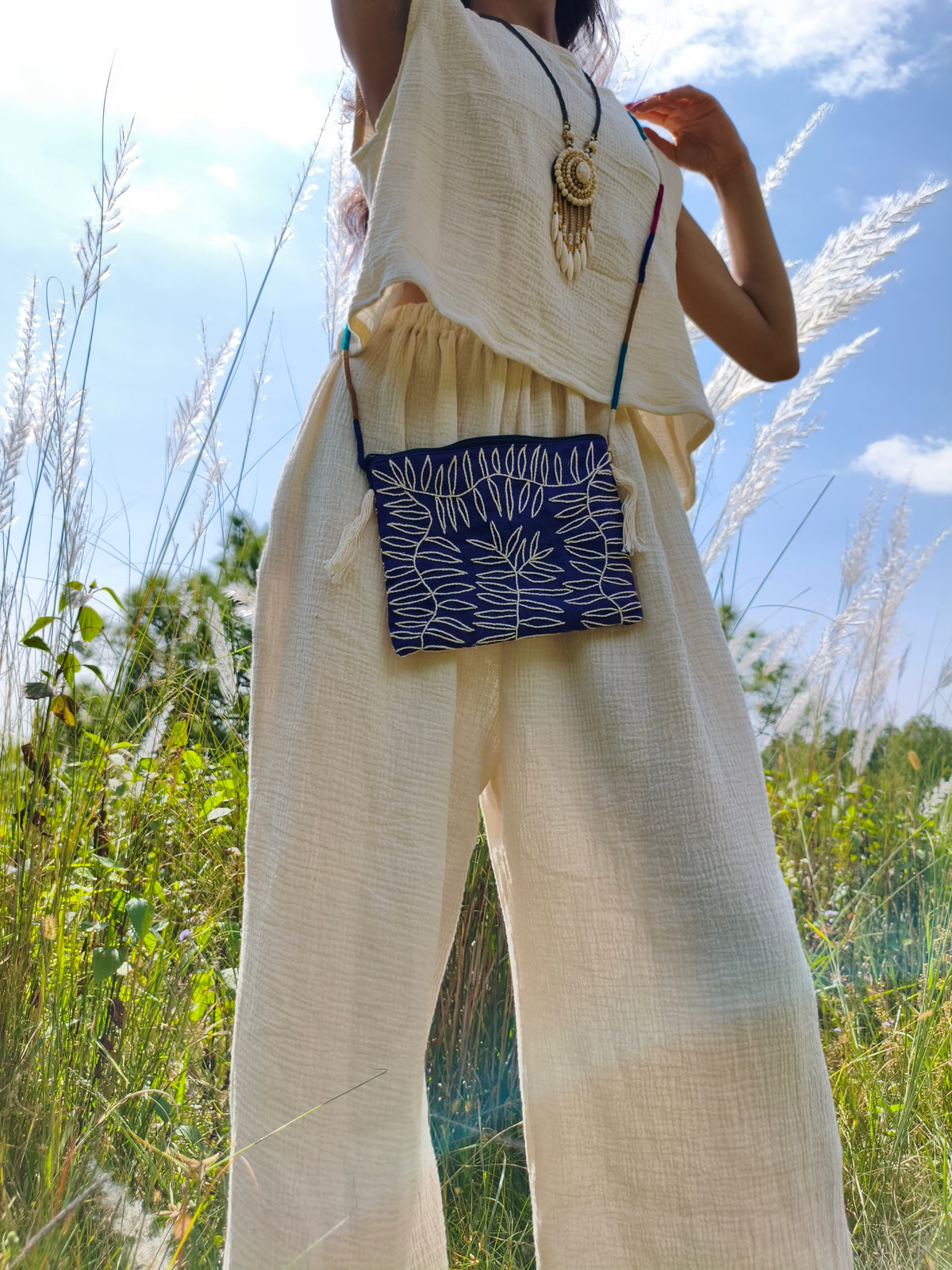 BOTANIC - Finest Embroidered Bag - Hmong Thailand