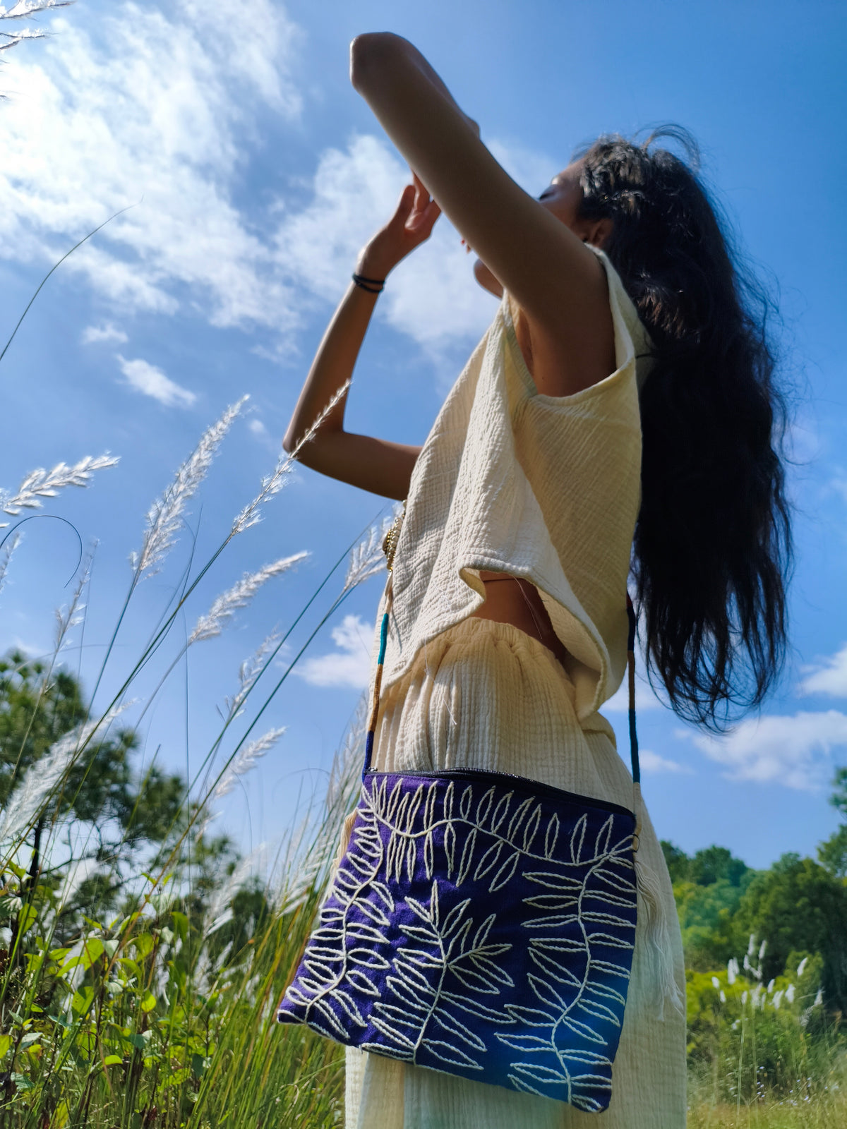 BOTANIC - Finest Embroidered Bag - Hmong Thailand