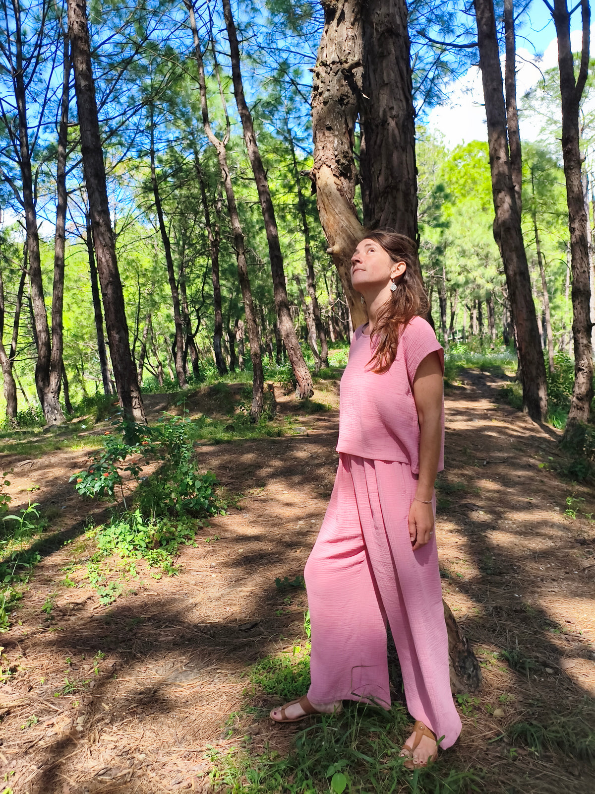 MAUNA - Blouse - Double Gauze - Dusty Pink