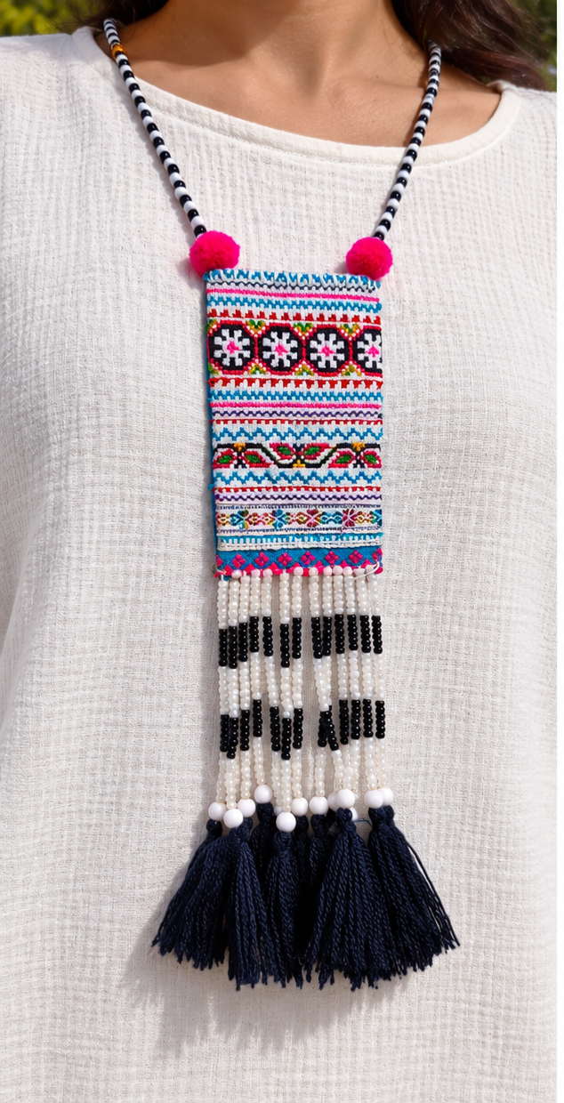 KIRA - Colorful Embroided Necklace
